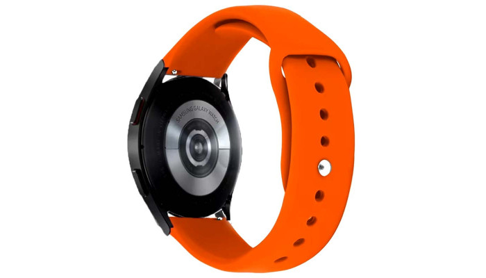 Силиконовый ремешок Sport для Smart Watch 20mm Оранжевый / Orange - фото