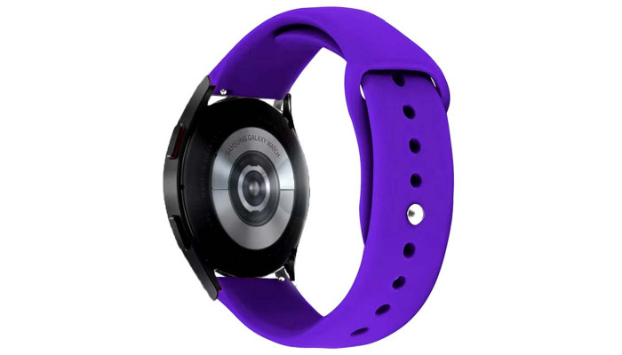 Силиконовый ремешок Sport для Smart Watch 20mm Фиолетовый / Purple - фото