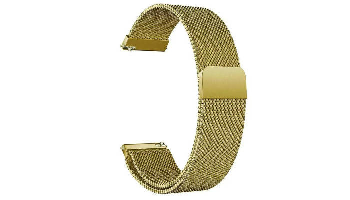 Ремешок Milanese Loop для Smart Watch 20mm Gold - фото