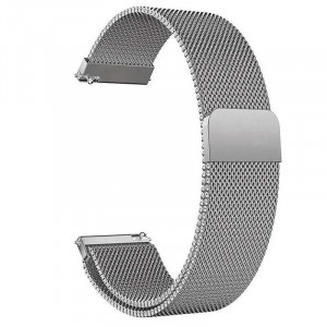 Ремешок Milanese Loop для Smart Watch 20mm Silver