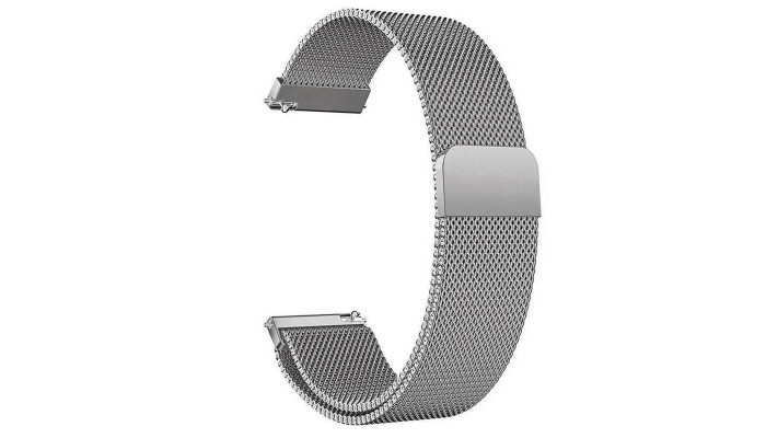 Ремешок Milanese Loop для Smart Watch 20mm Silver - фото