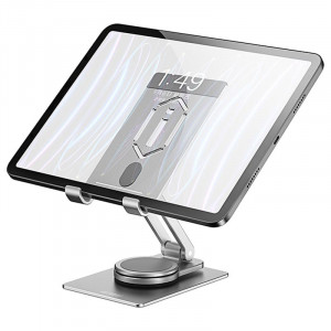 Подставка для планшетов WIWU ZM107 Desktop Rotation Stand For Tablet up to 12.9 inch Silver