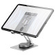 Подставка для планшетов WIWU ZM107 Desktop Rotation Stand For Tablet up to 12.9 inch Silver - фото