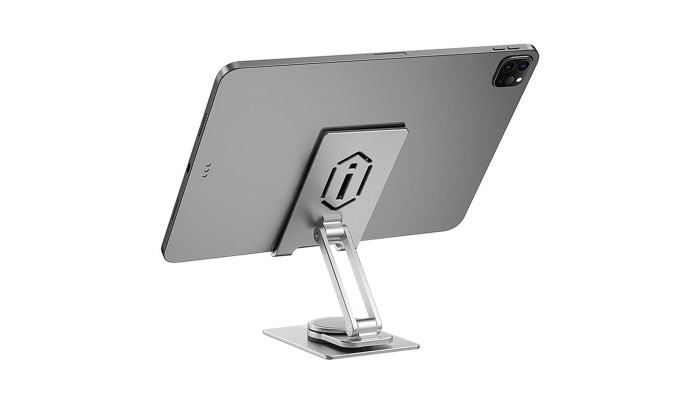 Підставка для планшетов WIWU ZM107 Desktop Rotation Stand For Tablet up to 12.9 inch Silver - фото
