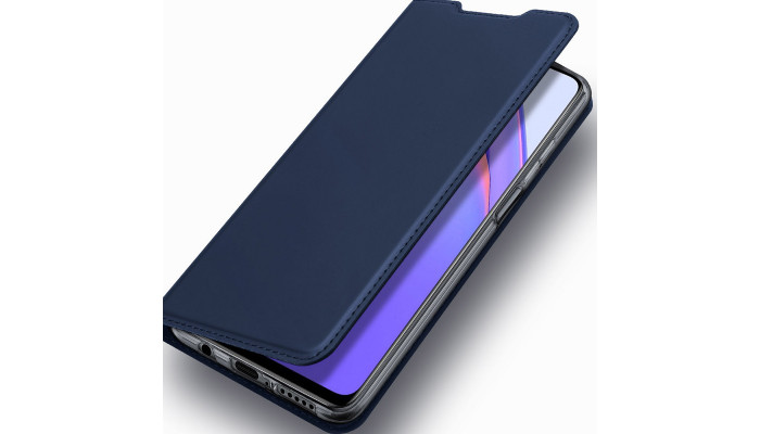 Чохол-книжка Dux Ducis з кишенею для візиток для Xiaomi Mi 10T Lite / Redmi Note 9 Pro 5G Синій - фото