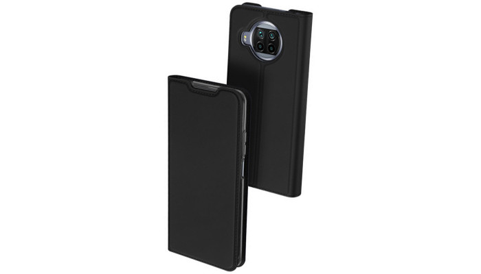 Чехол-книжка Dux Ducis с карманом для визиток для Xiaomi Mi 10T Lite / Redmi Note 9 Pro 5G Черный - фото
