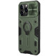 TPU+PC чехол Nillkin CamShield Armor no logo (шторка на камеру) для Apple iPhone 12 Pro / 12 Зеленый - фото