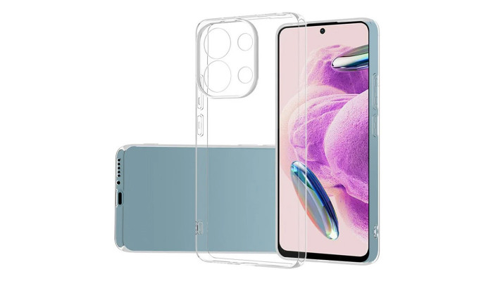 TPU чехол Epic Transparent 1,5mm Full Camera для Xiaomi Poco X6 / Note 13 Pro 5G Бесцветный (прозрачный) - фото