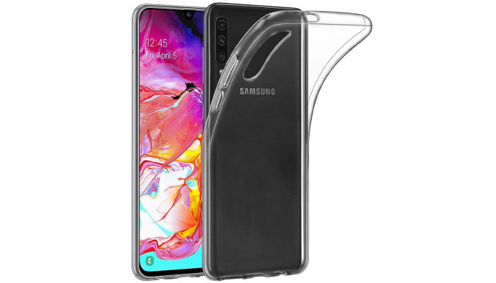 TPU чохол Epic Transparent 1,5mm для Samsung Galaxy A70 (A705F) Безбарвний (прозорий) - фото