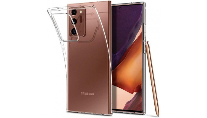 TPU чехол Epic Transparent 1,5mm для Samsung Galaxy Note 20 Ultra Бесцветный (прозрачный) - фото