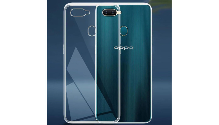 TPU чехол Epic Transparent 1,5mm для Oppo A5s / Oppo A12 / A7 Бесцветный (прозрачный) - фото