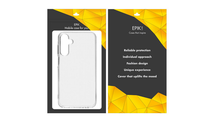 TPU чохол Epic Transparent 1,5mm для Samsung Galaxy A14 4G/5G Безбарвний (прозорий) - фото