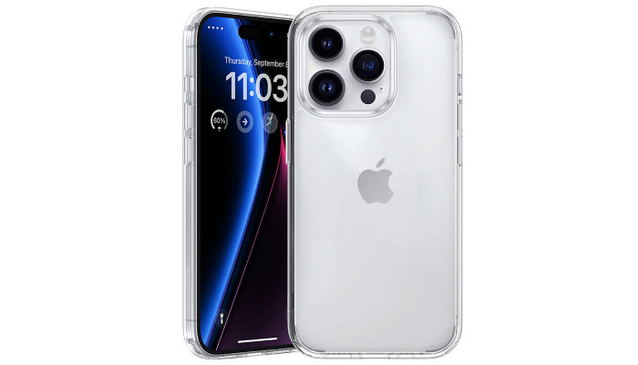 TPU чехол Epic Transparent 1,5mm для Apple iPhone 16 Pro (6.3