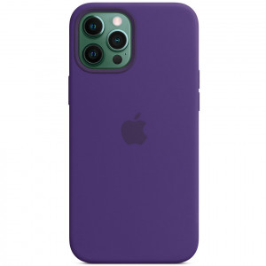 Чехол Silicone case (AAA) full with Magsafe для Apple iPhone 12 Pro Max (6.7