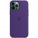 Чохол Silicone case (AAA) full with Magsafe для Apple iPhone 12 Pro Max (6.7") Фіолетовий / Amethyst