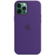 Чохол Silicone case (AAA) full with Magsafe для Apple iPhone 12 Pro Max (6.7