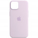 Чехол Silicone case (AAA) full with Magsafe для Apple iPhone 14 (6.1") Сиреневый / Lilac