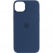 Чехол Silicone case (AAA) full with Magsafe для Apple iPhone 14 Plus (6.7") Синий / StromBlue