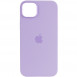 Чехол Silicone case (AAA) full with Magsafe для Apple iPhone 14 Plus (6.7") Сиреневый / Lilac