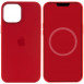 Чехол Silicone case (AAA) full with Magsafe and Animation для Apple iPhone 12 Pro / 12 (6.1") Красный / Red