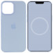 Чехол Silicone case (AAA) full with Magsafe and Animation для Apple iPhone 12 Pro / 12 (6.1") Голубой / Cloud Blue