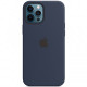 Чехол Silicone case (AAA) full with Magsafe and Animation для Apple iPhone 12 Pro Max (6.7