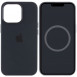 Чохол Silicone case (AAA) full with Magsafe and Animation для Apple iPhone 13 Pro (6.1") Чорний / Midnight