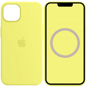 Чехол Silicone case (AAA) full with Magsafe and Animation для Apple iPhone 13 (6.1