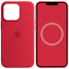 Чехол Silicone case (AAA) full with Magsafe and Animation для Apple iPhone 14 Pro (6.1") Красный / Red