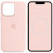 Чехол Silicone case (AAA) full with Magsafe and Animation для Apple iPhone 14 Pro (6.1") Розовый / Chalk Pink