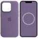 Чехол Silicone case (AAA) full with Magsafe and Animation для Apple iPhone 14 Pro (6.1") Фиолетовый / Iris