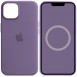 Чехол Silicone case (AAA) full with Magsafe and Animation для Apple iPhone 14 (6.1") Фиолетовый / Iris