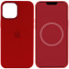Чохол Silicone case (AAA) full with Magsafe and Animation для Apple iPhone 15 (6.1") Червоний / Guava