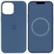 Чохол Silicone case (AAA) full with Magsafe and Animation для Apple iPhone 15 (6.1") Синій / Winter blue