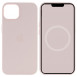 Чохол Silicone case (AAA) full with Magsafe and Animation для Apple iPhone 15 Pro (6.1") Рожевий / Light pink