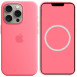 Чехол Silicone case (AAA) full with Magsafe and Animation для Apple iPhone 15 Pro (6.1") Розовый / Pink