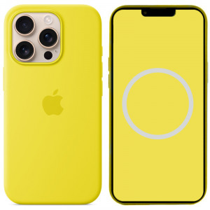 Чохол Silicone case (AAA) full with Magsafe and Animation для Apple iPhone 16 Pro (6.3