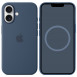 Чехол Silicone case (AAA) full with Magsafe and Animation для Apple iPhone 16 Plus (6.7") Denim