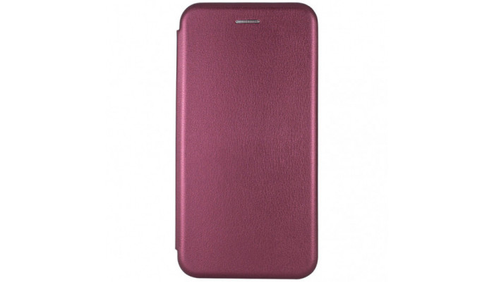 Кожаный чехол (книжка) Classy для Samsung Galaxy A10s Бордовый - фото