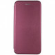 Кожаный чехол (книжка) Classy для Samsung Galaxy A10s Бордовый - фото