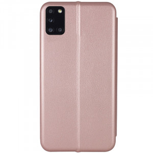 Кожаный чехол (книжка) Classy для Samsung Galaxy A31 Rose Gold