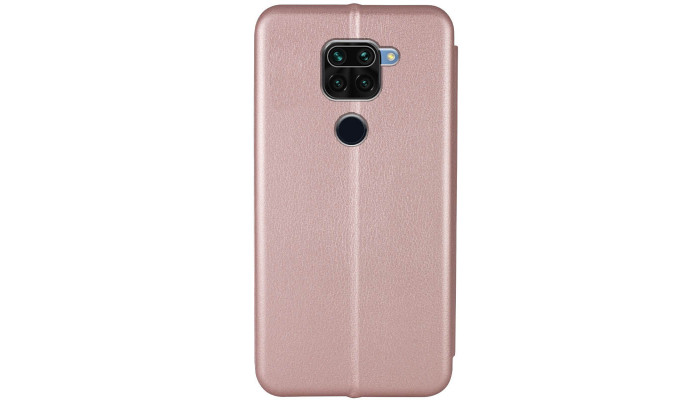 Шкіряний чохол (книжка) Classy для Xiaomi Redmi Note 9 / Redmi 10X Rose Gold - фото