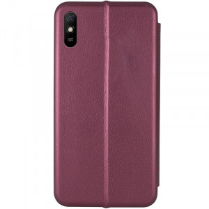 Кожаный чехол (книжка) Classy для Xiaomi Redmi 9A Бордовый