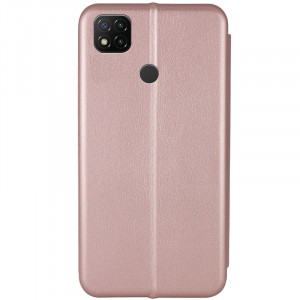 Кожаный чехол (книжка) Classy для Xiaomi Redmi 9C / 10A Rose Gold