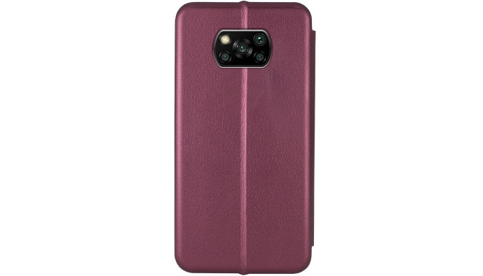 Кожаный чехол (книжка) Classy для Xiaomi Poco X3 NFC / Poco X3 Pro Бордовый - фото