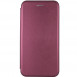 Кожаный чехол (книжка) Classy для Samsung Galaxy S21 FE Бордовый