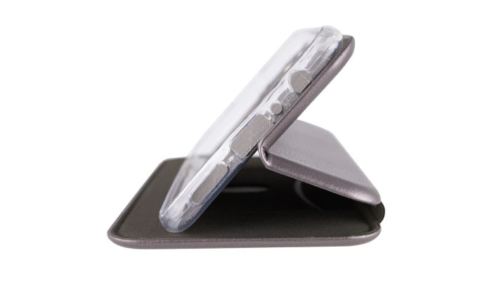 Кожаный чехол (книжка) Classy для Xiaomi Redmi Note 13 4G Серый - фото