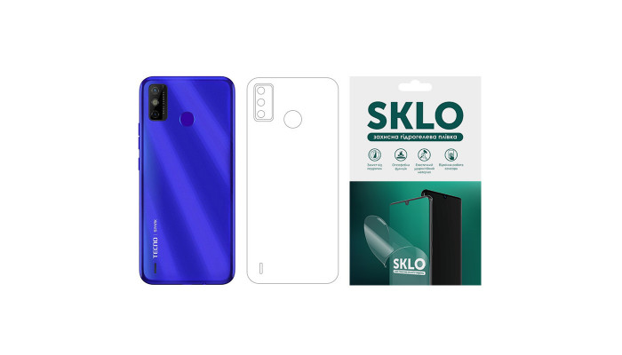 Захисна гідрогелева плівка SKLO (на задню панель) для TECNO Pop 5 LTE Матовий