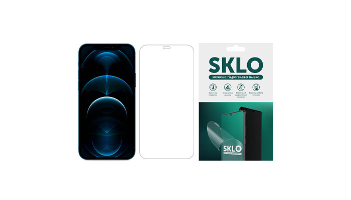 Защитная гидрогелевая пленка SKLO (экран) для Apple iPhone XR (6.1) Прозрачный фото