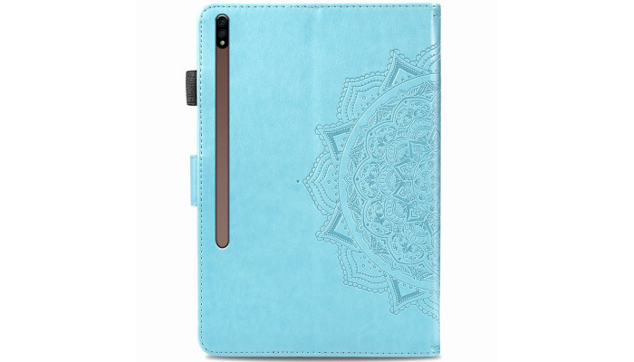 Кожаный чехол Art Case с визитницей для Samsung Galaxy Tab S7+ Голубой - фото